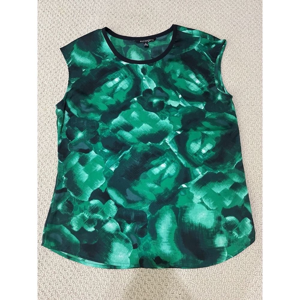 Eva Longoria Women Green Sleeveless Blouse size S